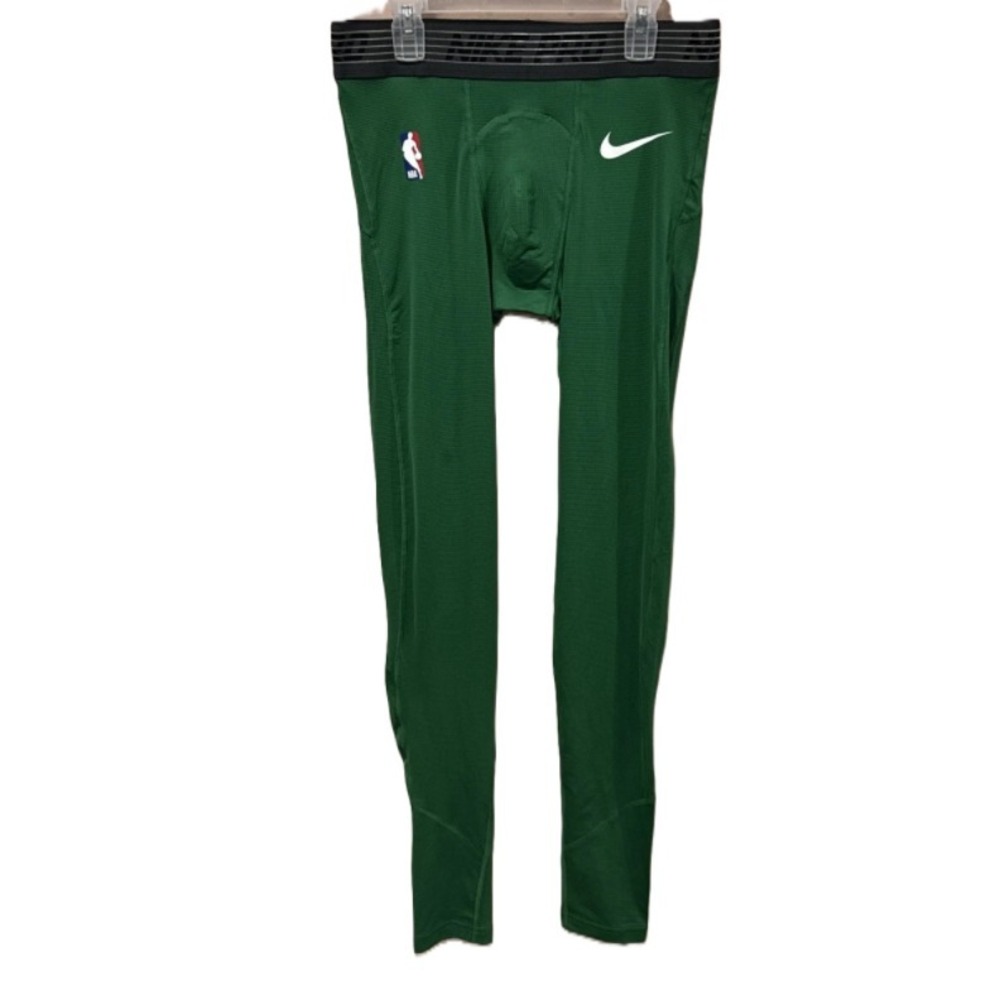 Nike Pro NBA Compression Leggings Mens 3XL Green Dri-FIT Basketball Tights NEW